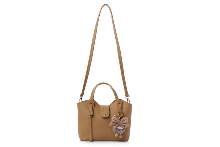 Lucky Bees Bolso de Hombro Camel Lucky Bees Bolso de Hombro Camel